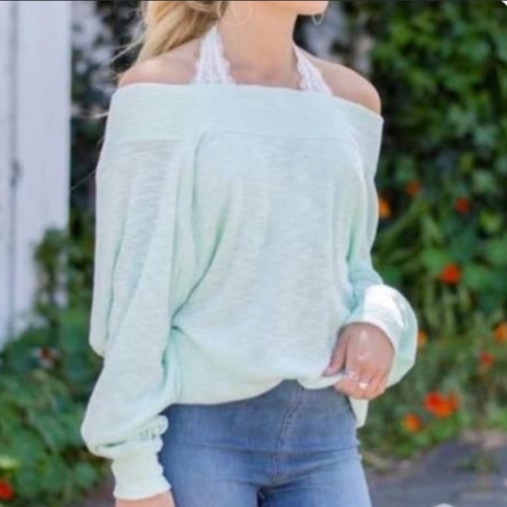 Free People Palisades Off The Shoulder Thermal XS - Picture 2 of 6